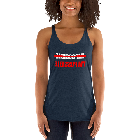 "I'm Possible" Women's Racerback Tank