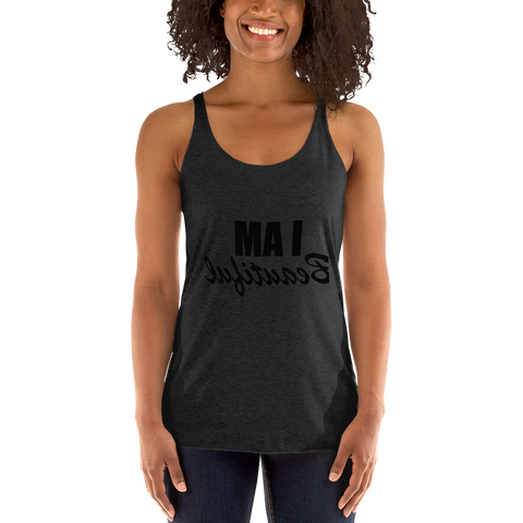 "I AM Beautiful" Women's Racerback Tank