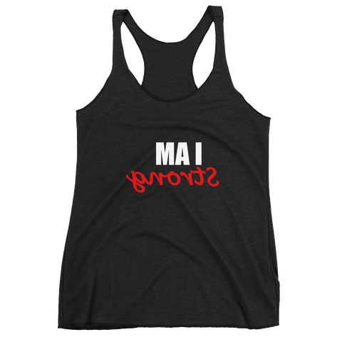 "I AM Strong" Women's Racerback Tank