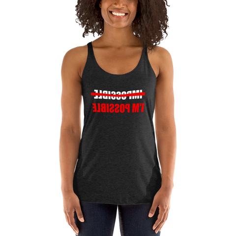 "I'm Possible" Women's Racerback Tank